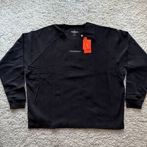 Men's YoungLA Raw Neck CloudFoam Longsleeve, XL, NWT, Black